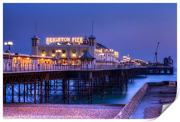 Brighton Pier Print by Stuart Gennery