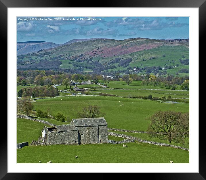 A Yorkshire View Framed Mounted Print by Michelle Orai