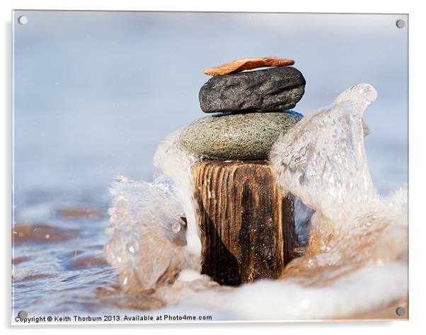 Stone Splash Acrylic by Keith Thorburn EFIAP/b