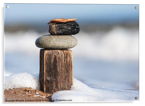 Stone Balance Acrylic by Keith Thorburn EFIAP/b