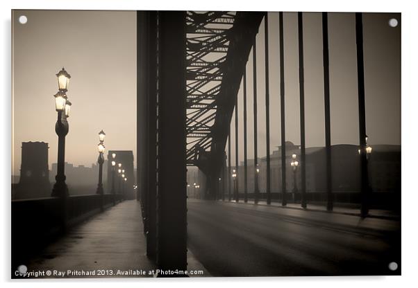 Vintage Tyne Bridge Acrylic by Ray Pritchard