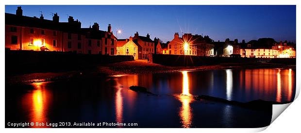 Anstruther by Night Print by Bob Legg