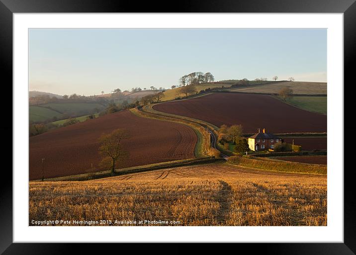 Bidwell Cross - Thorverton Framed Mounted Print by Pete Hemington