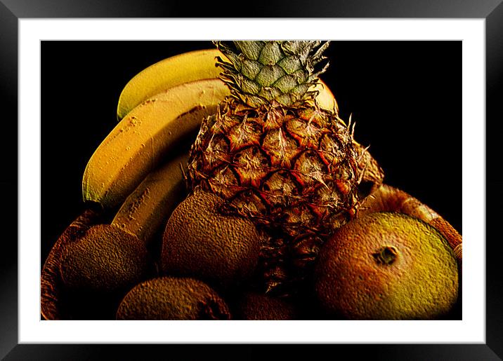 Tropical Fruit Framed Mounted Print by Steve Purnell