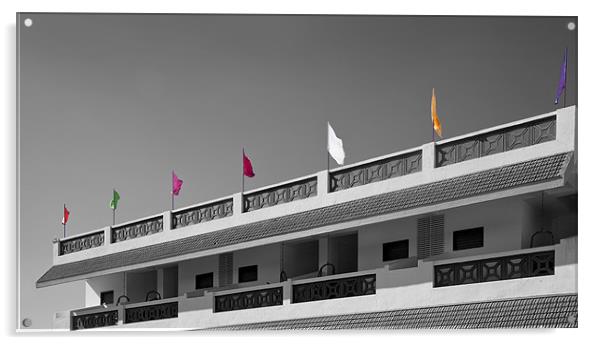 Flag waving from the Terrace Acrylic by Arfabita  
