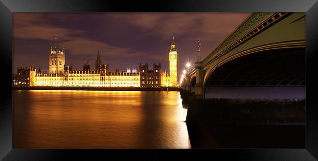 Parliament Panorama II Framed Print by Matthew Train
