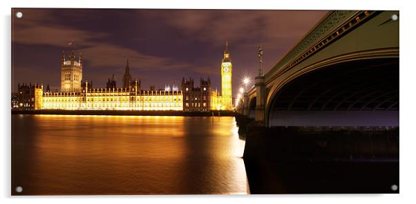 Parliament Panorama II Acrylic by Matthew Train