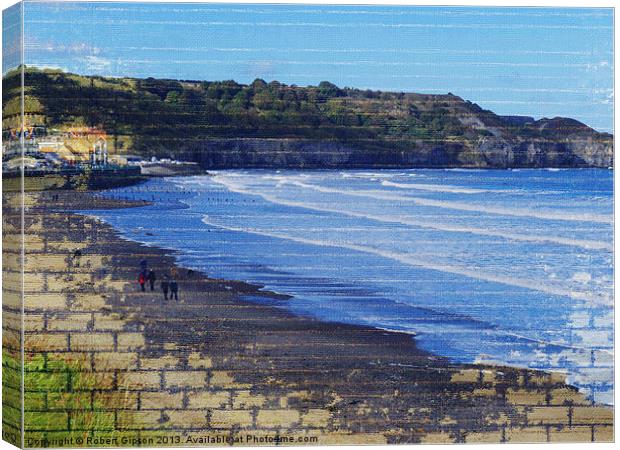 Sandsend on the wall Canvas Print by Robert Gipson