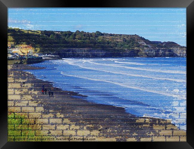 Sandsend on the wall Framed Print by Robert Gipson