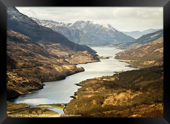 Loch Leven Landscape Scotland Framed Print by Tim O'Brien