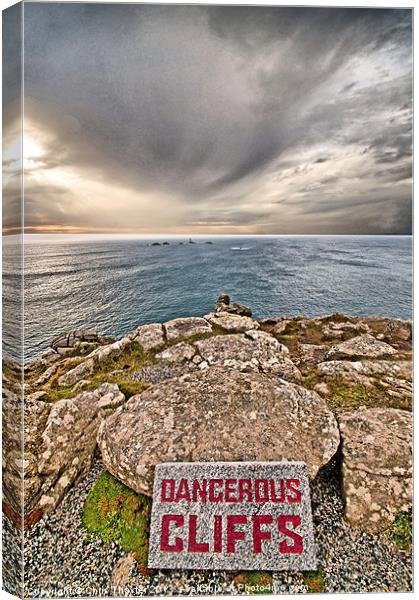 Thrilling Views of Lands End Cliffs Canvas Print by Chris Thaxter