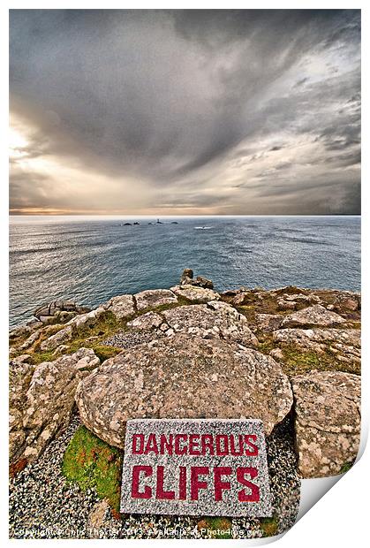 Thrilling Views of Lands End Cliffs Print by Chris Thaxter