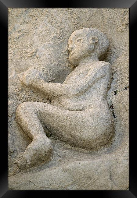 Sand Child, or is it Framed Print by ian sullivan