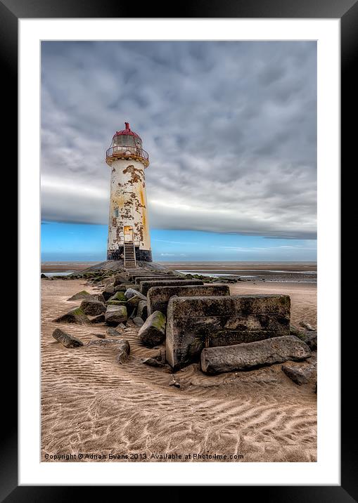 The Abandoned Talacre Lighthouse Framed Mounted Print by Adrian Evans
