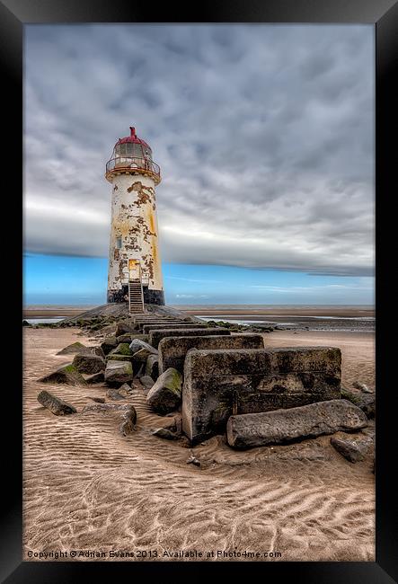 The Abandoned Talacre Lighthouse Framed Print by Adrian Evans
