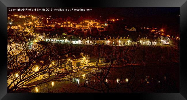 Portree from the Apothacarys tower2 Framed Print by Richard Smith