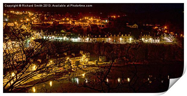 Portree from the Apothacarys tower2 Print by Richard Smith