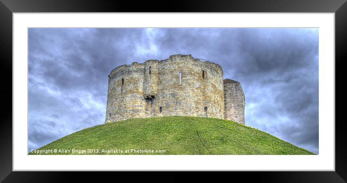 Cliffords Tower York Framed Mounted Print by Allan Briggs