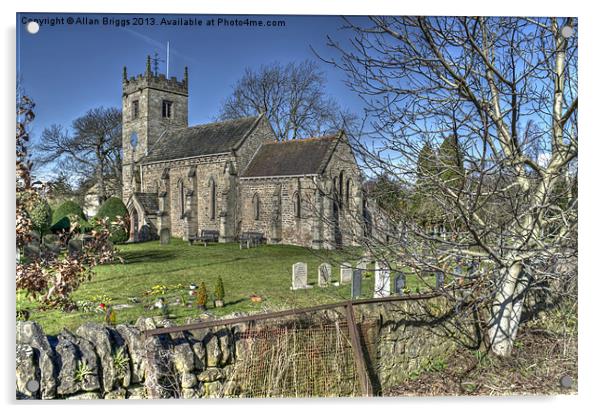 St Oswalds Church, Collingham Acrylic by Allan Briggs