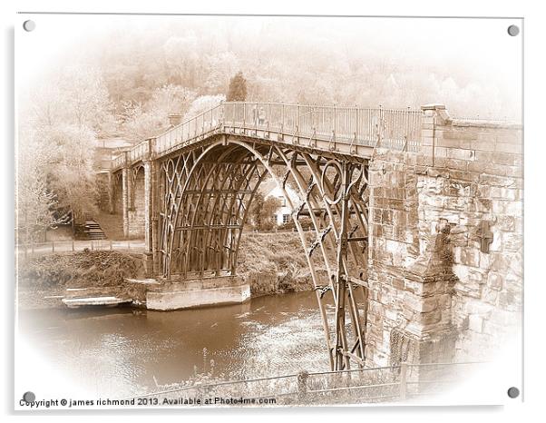 The Iron Bridge at Ironbridge Acrylic by james richmond