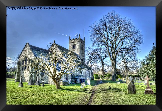 St Oswald,s Church, Collingham Framed Print by Allan Briggs