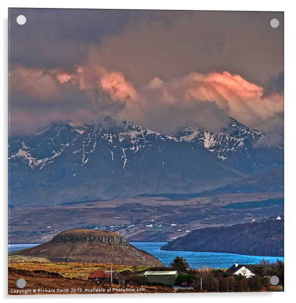 A view up Loch Harport Acrylic by Richard Smith