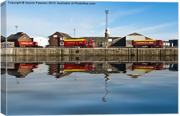 Industrial Reflection Canvas Print by Valerie Paterson