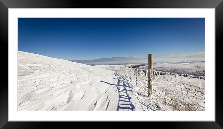 Skiddaw in Winter Framed Mounted Print by Simon Wrigglesworth