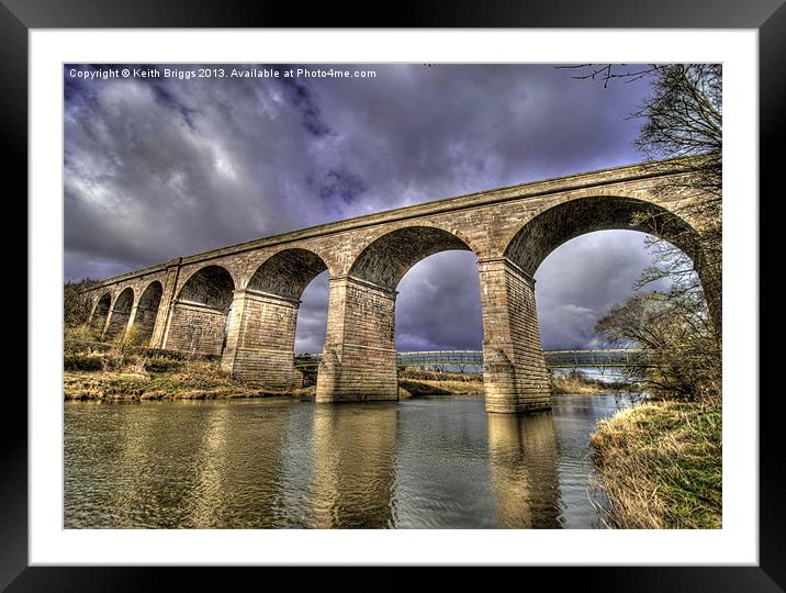 Roxburgh Viaduct Framed Mounted Print by Keith Briggs