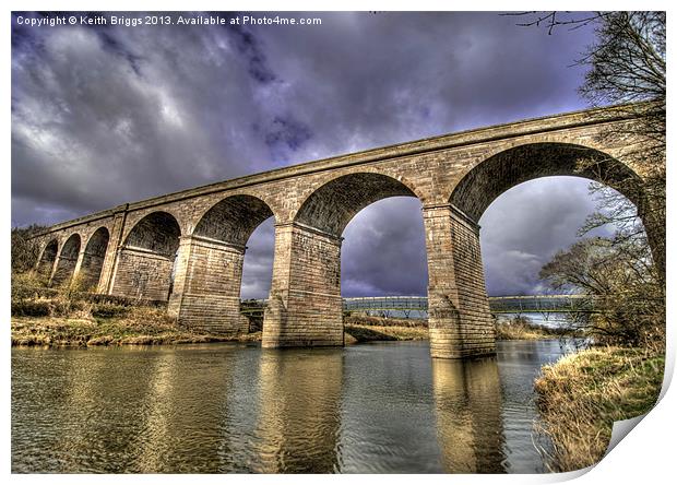 Roxburgh Viaduct Print by Keith Briggs