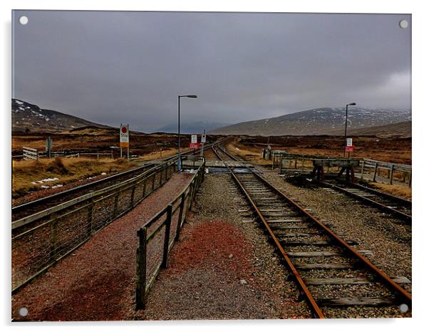 the tracks of corrour Acrylic by dale rys (LP)