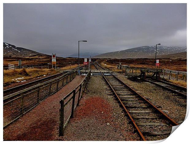 the tracks of corrour Print by dale rys (LP)