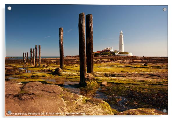 St Marys Lighthouse Acrylic by Ray Pritchard