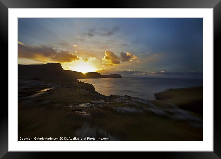 Isle of Skye Sunrise Framed Mounted Print by Andy Anderson