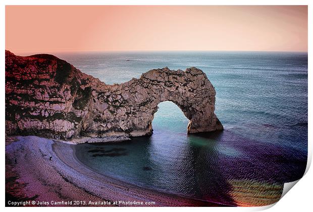 Durdle Door Print by Jules Camfield