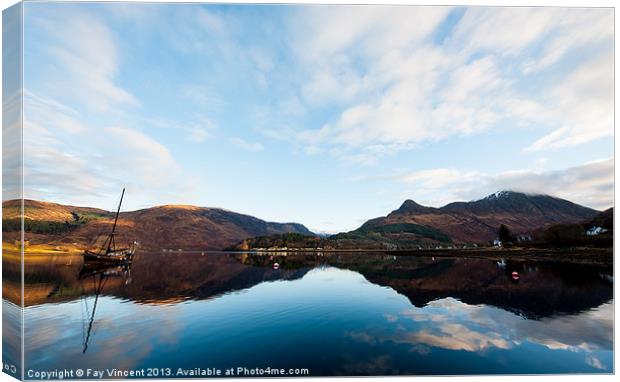 Memories of Loch Leven Canvas Print by Fay Vincent