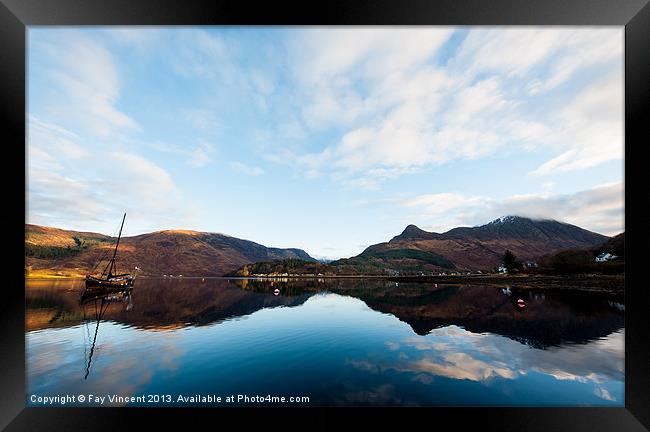 Memories of Loch Leven Framed Print by Fay Vincent