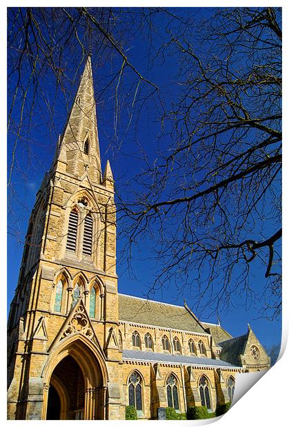 St Johns Church, Ranmoor, Sheffield Print by Darren Galpin