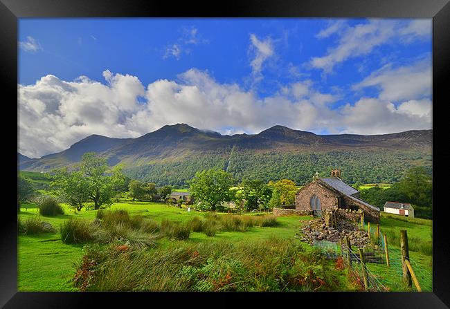 The Lake District: Buttermere Church Framed Print by Rob Parsons