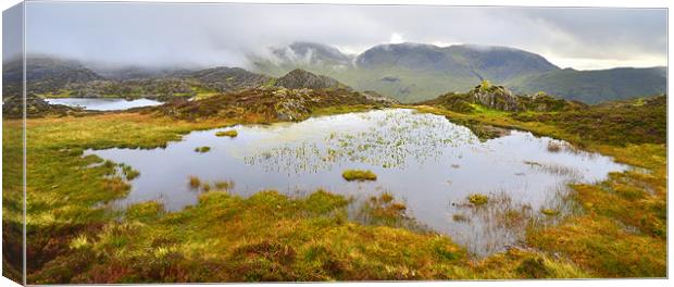 The Lake District: Tarns on Haystacks Canvas Print by Rob Parsons
