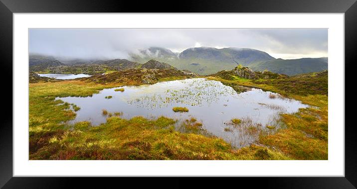 The Lake District: Tarns on Haystacks Framed Mounted Print by Rob Parsons