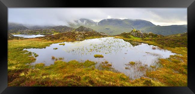 The Lake District: Tarns on Haystacks Framed Print by Rob Parsons