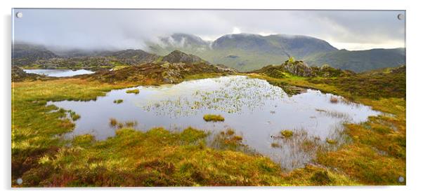The Lake District: Tarns on Haystacks Acrylic by Rob Parsons
