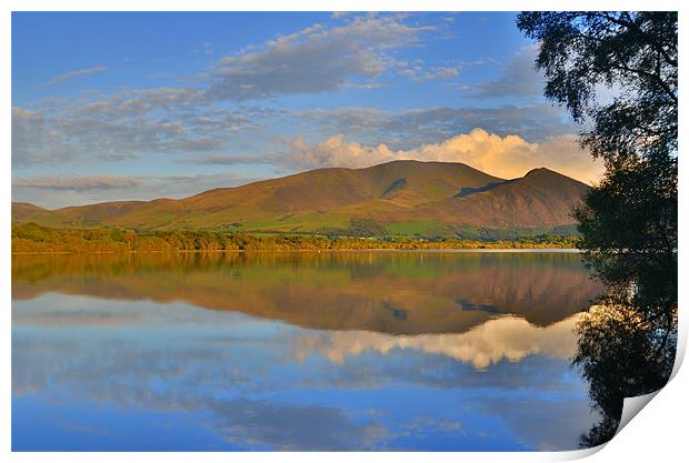 The Lake District: Skiddaw Reflections Print by Rob Parsons