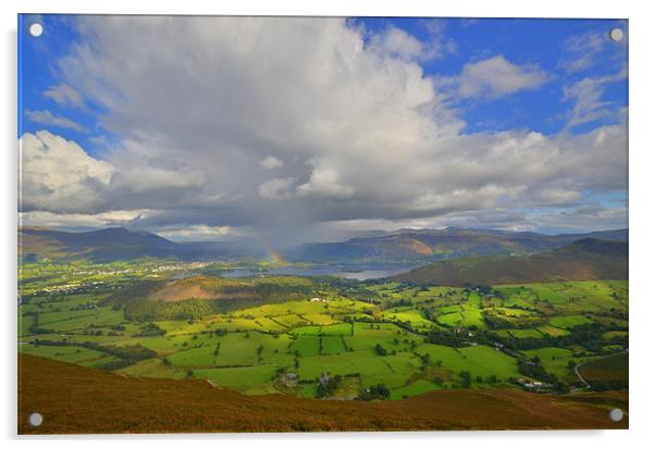 The Lake District: Storm Cloud Acrylic by Rob Parsons