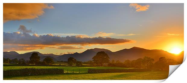 The Lake District: A glorious Sunset Print by Rob Parsons
