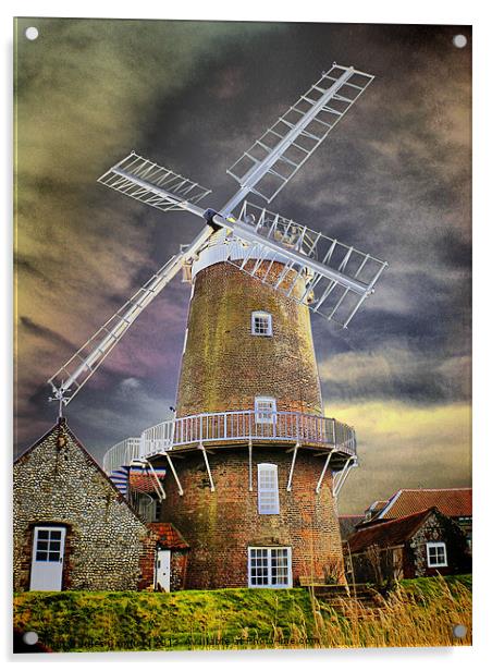 Cley Windmill Acrylic by Jules Camfield