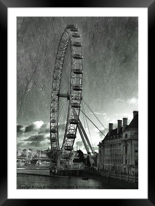 london eye Framed Mounted Print by Doug McRae