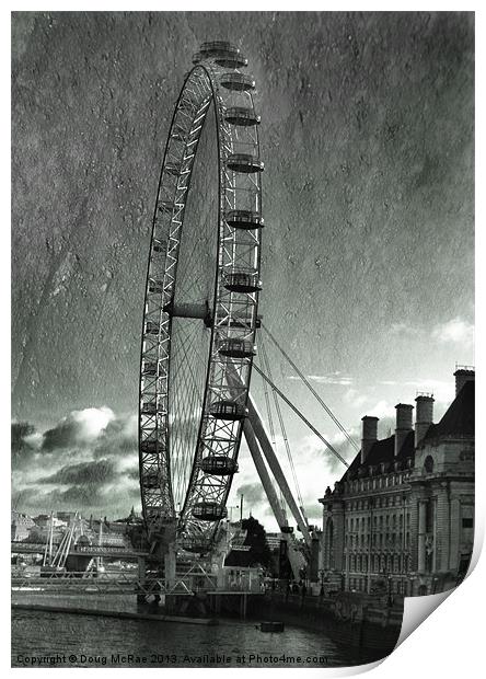 london eye Print by Doug McRae