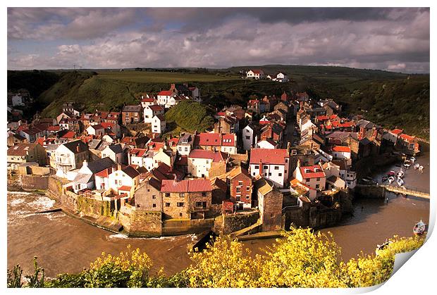 Staithes Print by Dave Hudspeth Landscape Photography